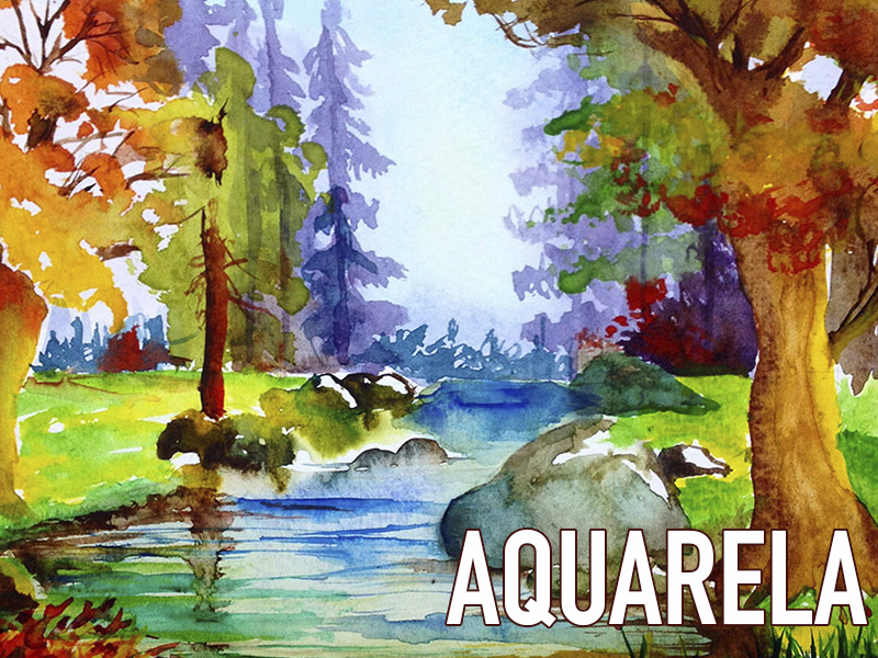 Pintura em aquarela